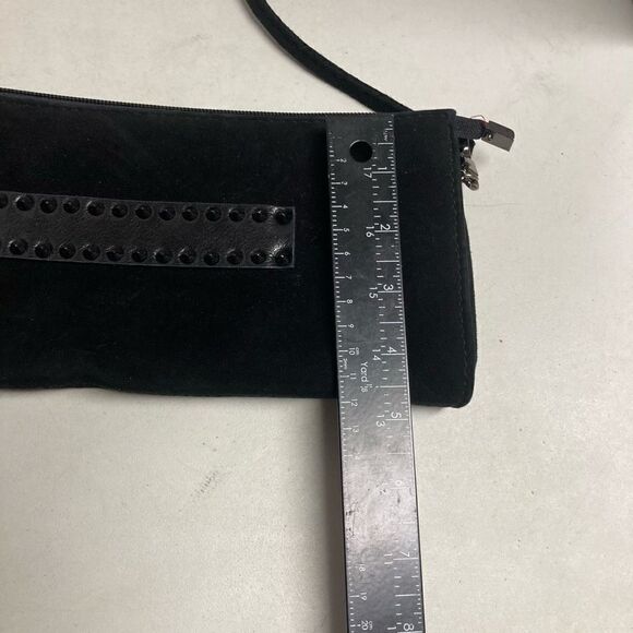 J. RENEE’ Women’s Studded Crossbody Black Suede 4.75X13 - Picture 10 of 10
